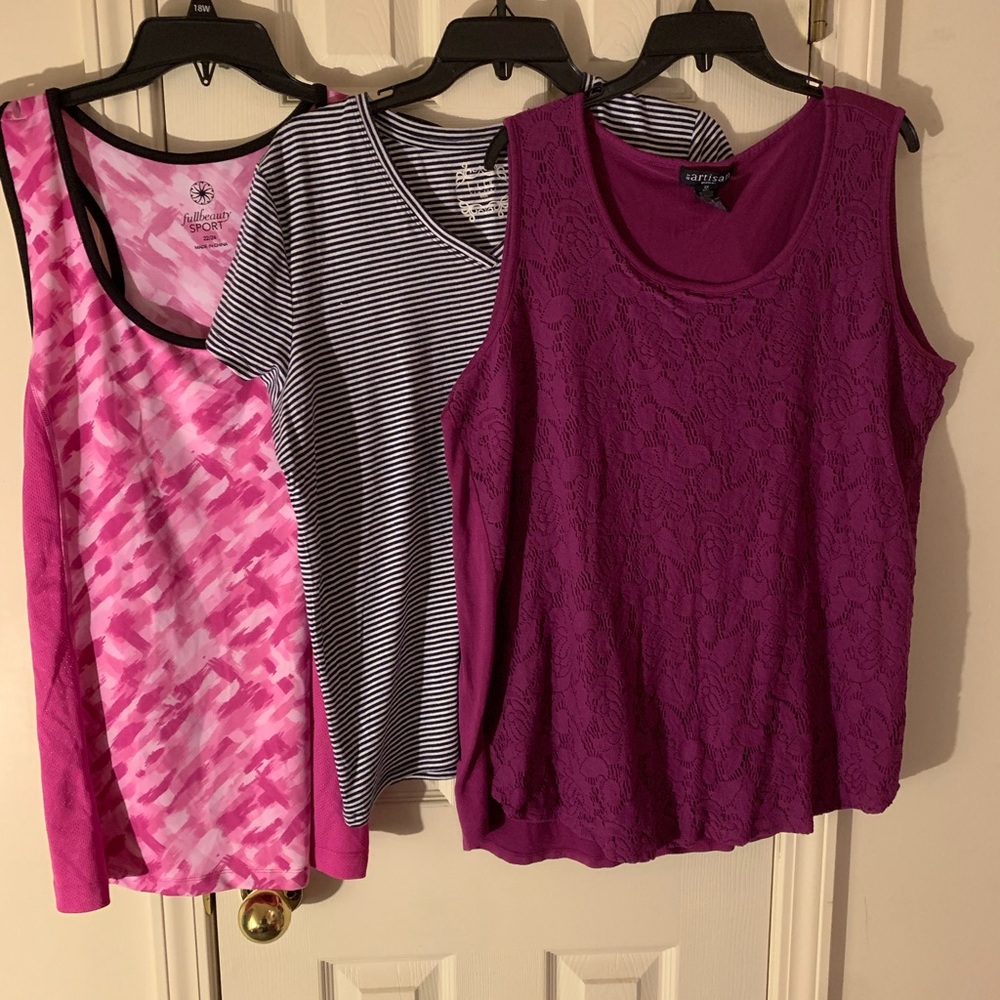 Variety of 3 tops